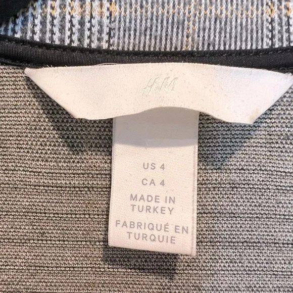 107. H&M Plaid Tailored Ladies Blazer 4 EUC - Picture 4 of 7